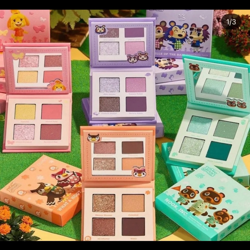Animal Crossing Colourpop Palette set